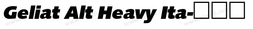 Geliat Alt Heavy Ita字体转换